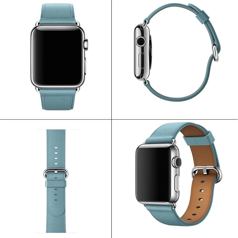 Apple Watch 49mm / 45mm / 44mm / 42mm Genuine Cow Leather Watch Strap