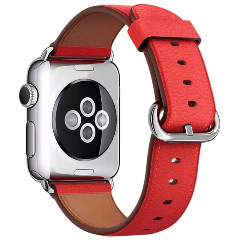 Apple Watch 49mm / 45mm / 44mm / 42mm Genuine Cow Leather Watch Strap