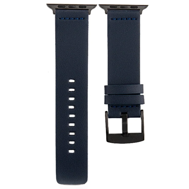 Apple Watch Series 41mm / 40mm / 38mm Watchband Genuine Cow Leather Watch Strap