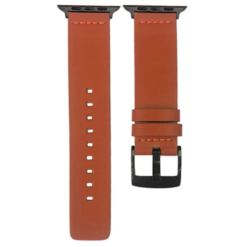 Apple Watch Series 41mm / 40mm / 38mm Watchband Genuine Cow Leather Watch Strap