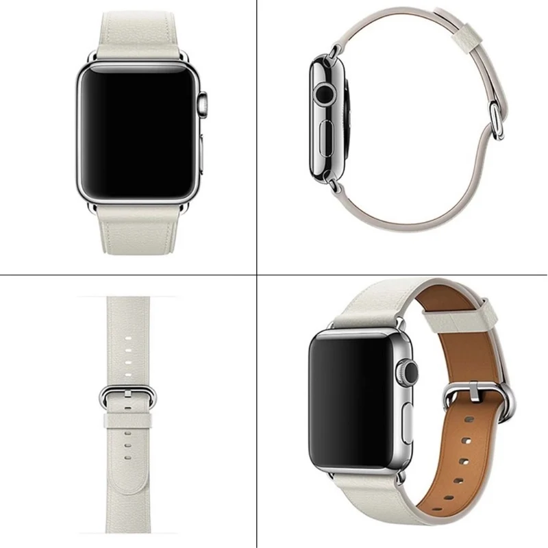 Apple Watch Series 41mm / 40mm / 38mm Genuine Cow Leather Watch Strap