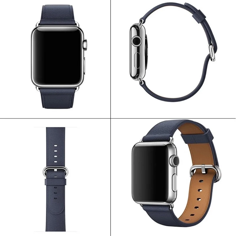 Apple Watch Series 41mm / 40mm / 38mm Genuine Cow Leather Watch Strap