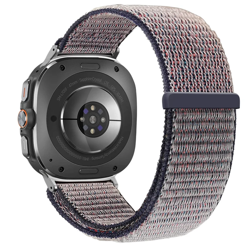 Bandz Samsung Galaxy Watch Ultra 2 Nylon Loop Armband (Dunkelblau)