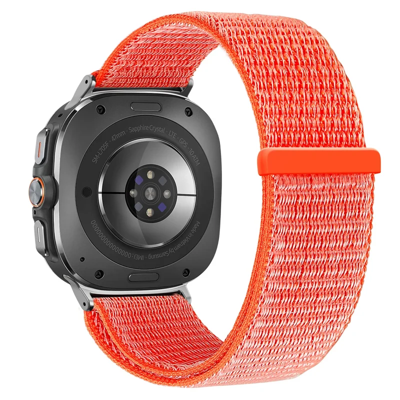 Bandz Samsung Galaxy Watch Ultra 2 Nylon Loop Armband (Orange)