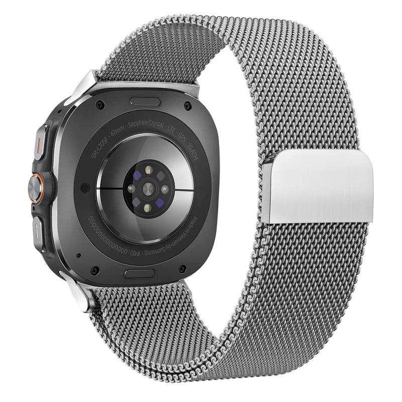 Bandz Samsung Galaxy Watch Ultra 2 Milanese Loop Armband (Silber)
