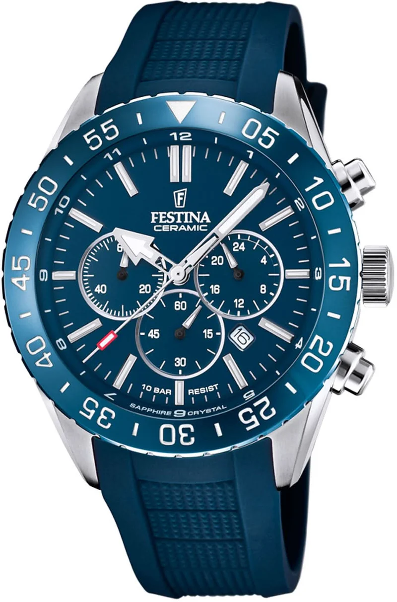 Festina Ceramic F20515/1 Herrenuhr • Saphirglas • Keramik-Lünette