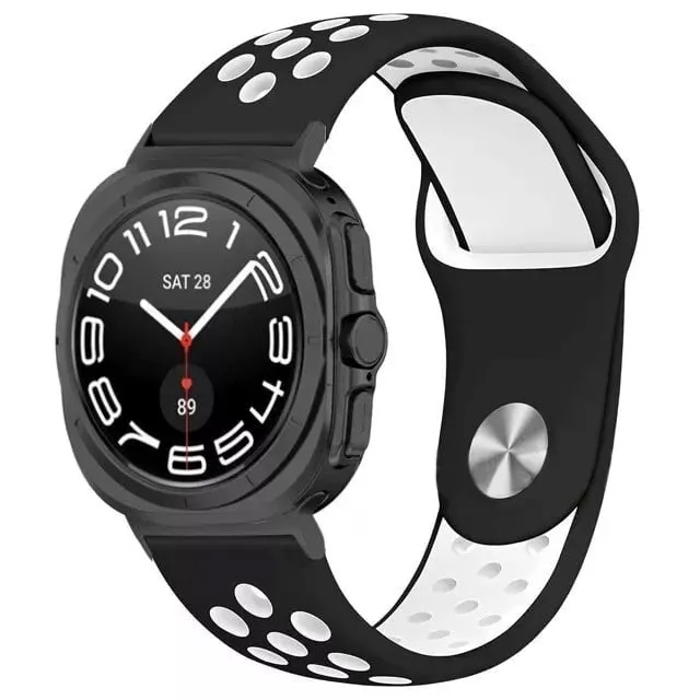 Samsung Galaxy Watch Ultra 2 Sportarmband (Schwarz/Weiß)