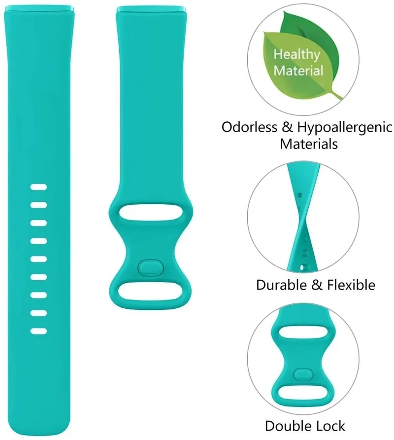 Fitbit Versa 3 Silikonarmband (Aqua)