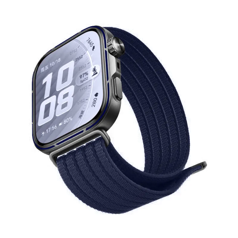 Huawei Watch Fit 5 Pro Ultradünnes Nylonband (Dunkelblau)