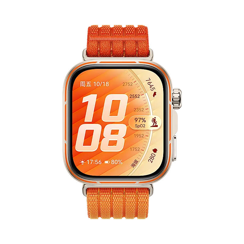 Huawei Watch Fit 4 Pro Ultradünnes Nylonband (Orange)