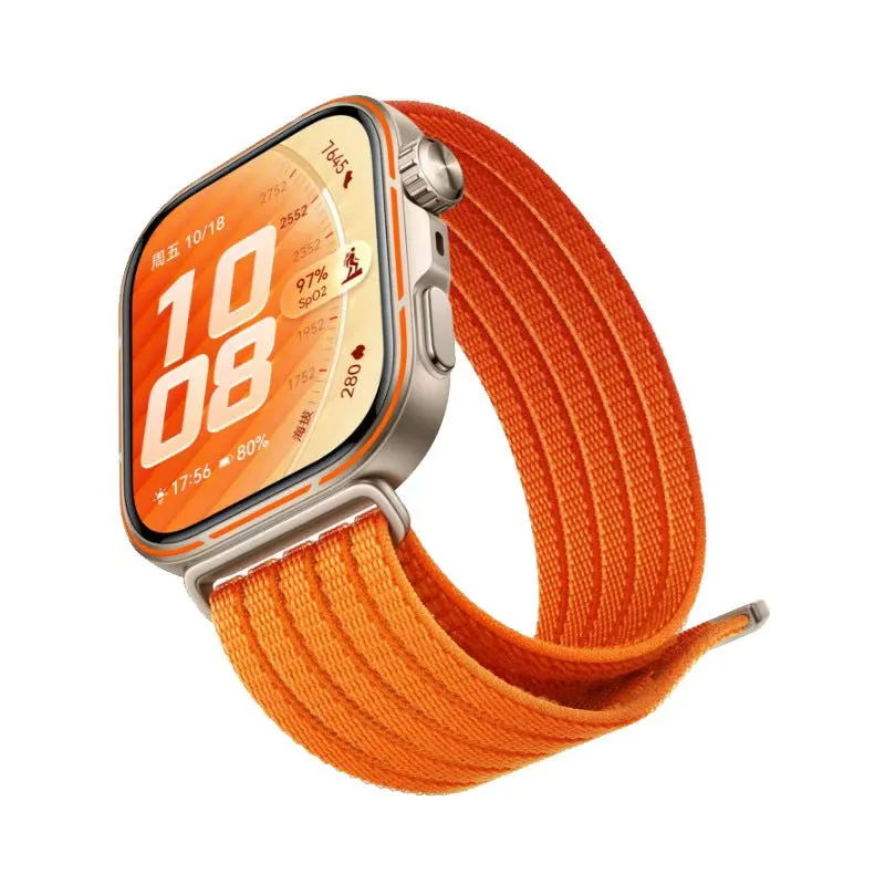 Huawei Watch Fit 4 Pro Ultradünnes Nylonband (Orange)