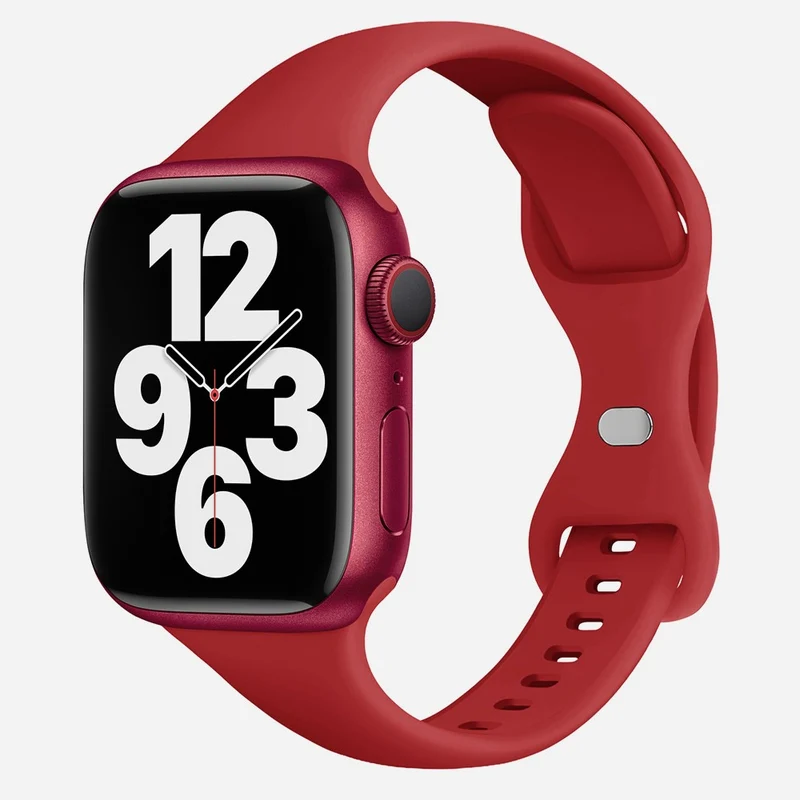 KALEBOL Apple Watch Series 41mm / 40mm / 38mm Silicone Strap Replacement, Size: L