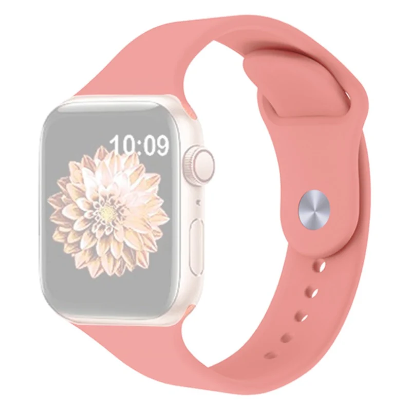 KALEBOL Apple Watch Series 41mm / 40mm / 38mm Silicone Watch Band, Size: S / M