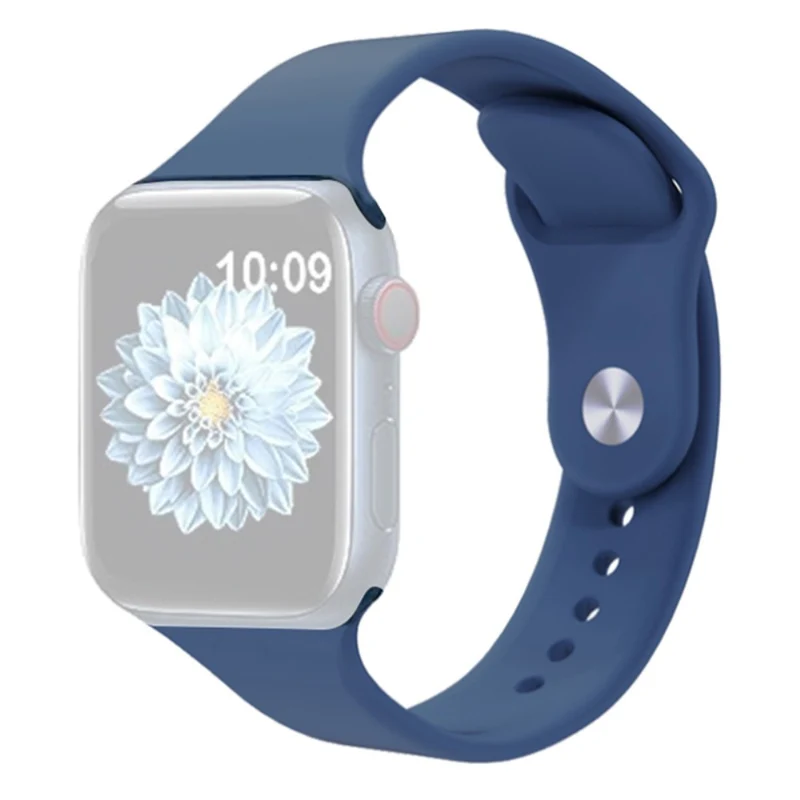 KALEBOL Apple Watch Series 41mm / 40mm / 38mm Silicone Watch Band, Size: S / M