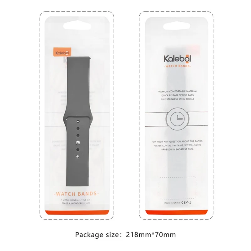 KALEBOL Apple Watch Series 41mm / 40mm / 38mm Silicone Watch Band, Size: S / M