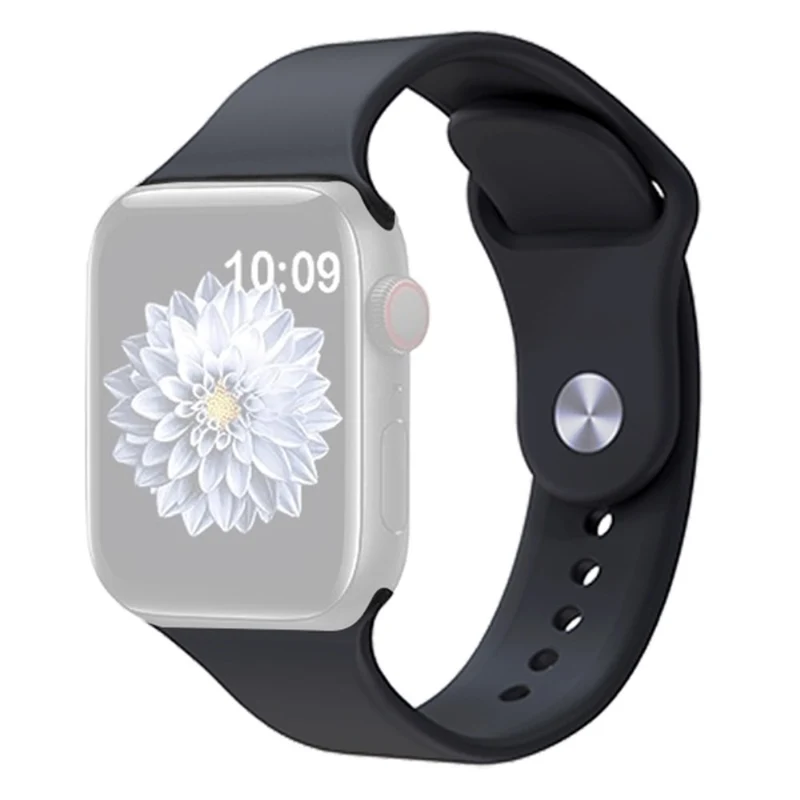 KALEBOL Apple Watch Series 41mm / 40mm / 38mm Silicone Watch Band, Size: S / M