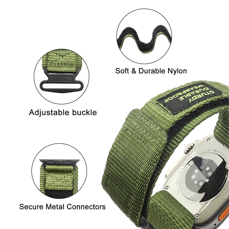 Apple Watch 41mm / 40mm / 38mm Nylon Watch Band Braided Strap