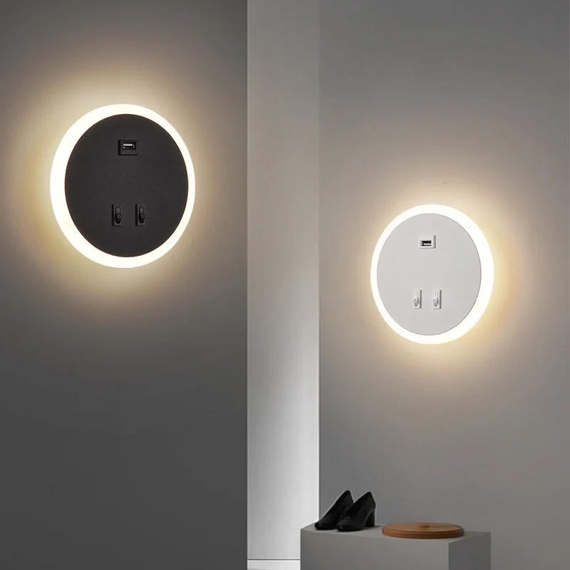 Wandmontierte LED Nachtlichterfassung