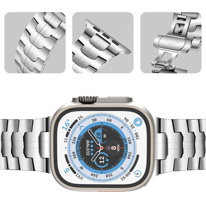 Stainless Steel Strap Apple Watch 49mm / 45mm / 44mm / 42mm Watch Band