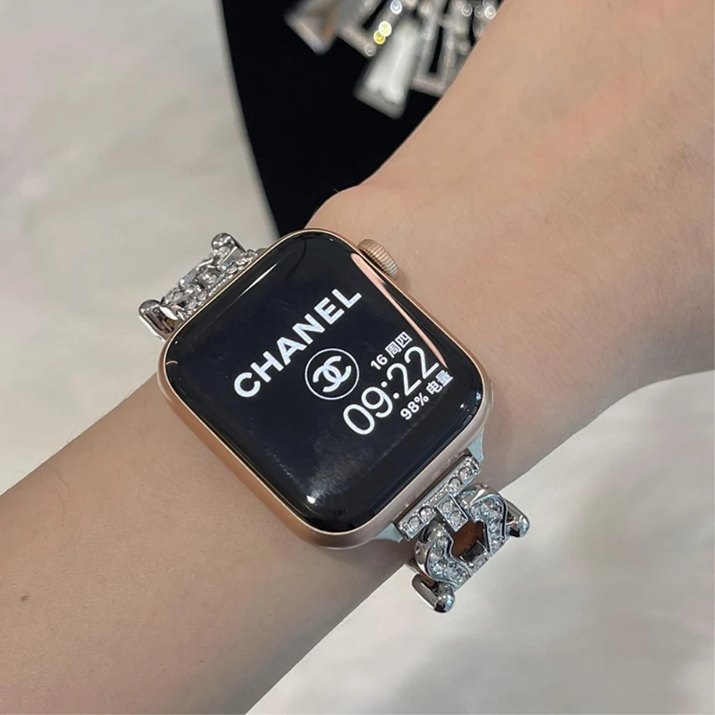Apple Watch 49mm / 45mm / 44mm / 42mm Cowhide Leather Band - Green / Gold Buckle
