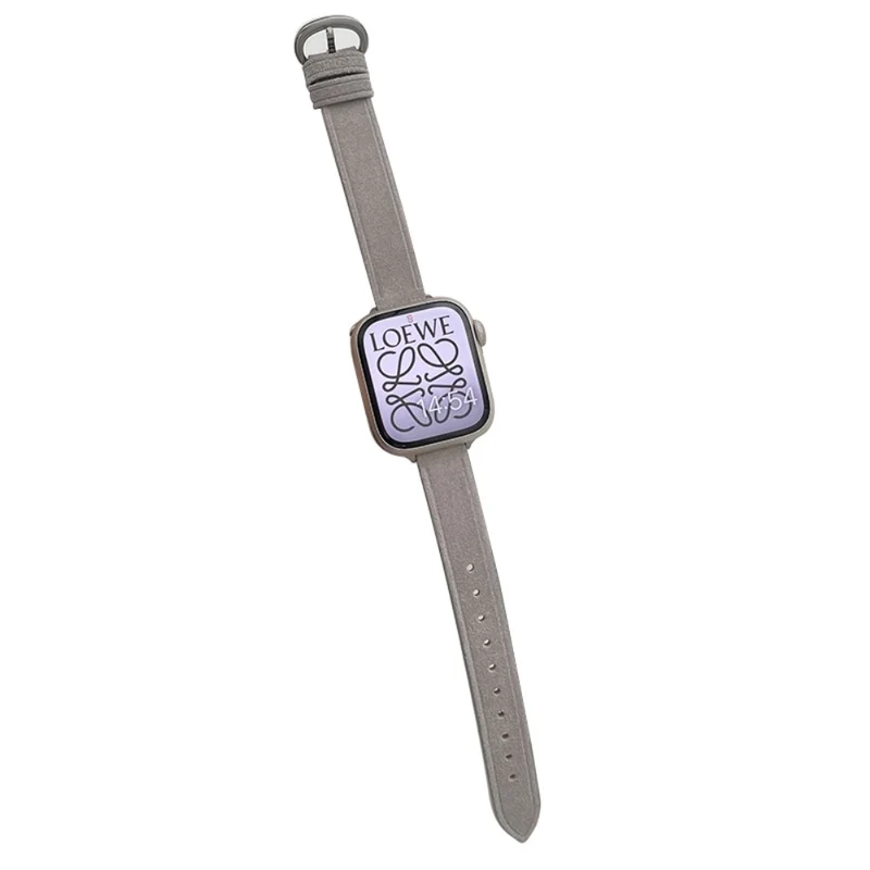 Apple Watch 49mm / 45mm / 44mm / 42mm Slim Leather Watch Strap