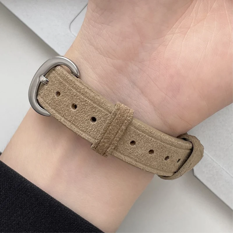 Apple Watch 49mm / 45mm / 44mm / 42mm Slim Leather Watch Strap