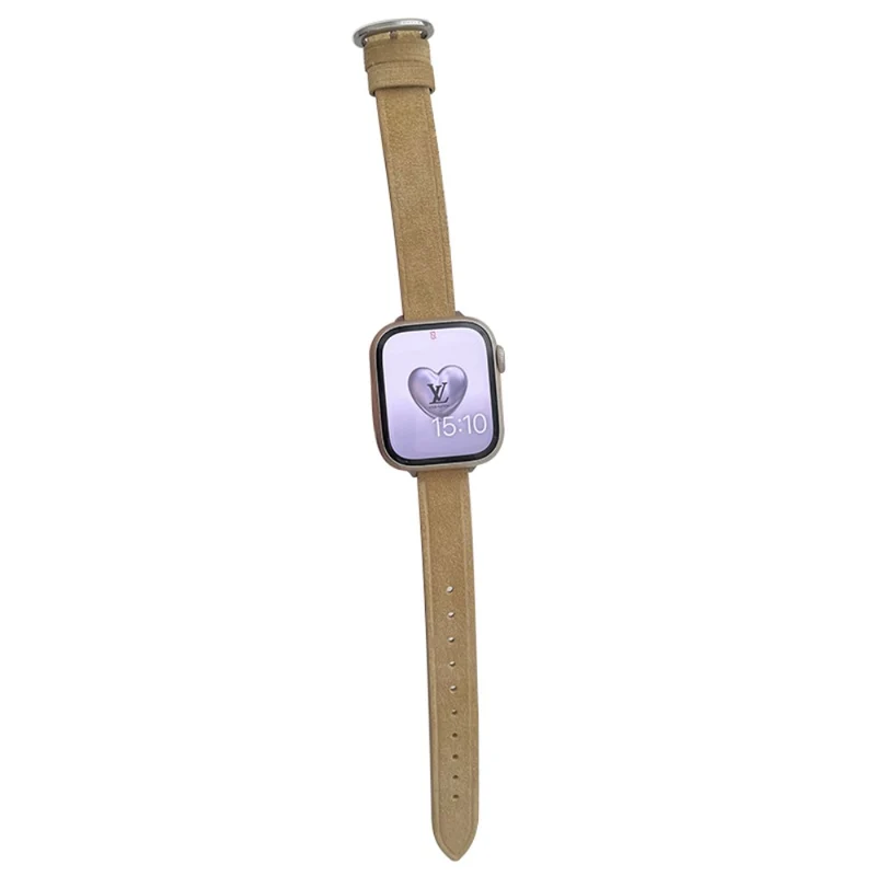 Apple Watch 49mm / 45mm / 44mm / 42mm Slim Leather Watch Strap