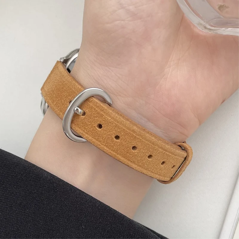 Apple Watch 49mm / 45mm / 44mm / 42mm Slim Leather Watch Strap