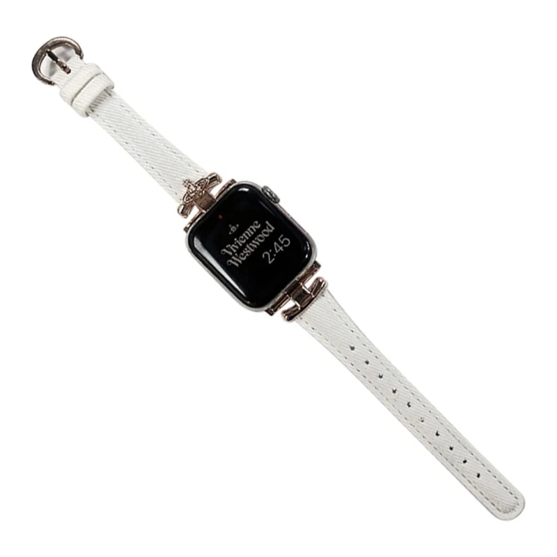 Apple Watch 49mm / 45mm / 44mm / 42mm Wristband Bracelet - Washing White / Silver Buckle