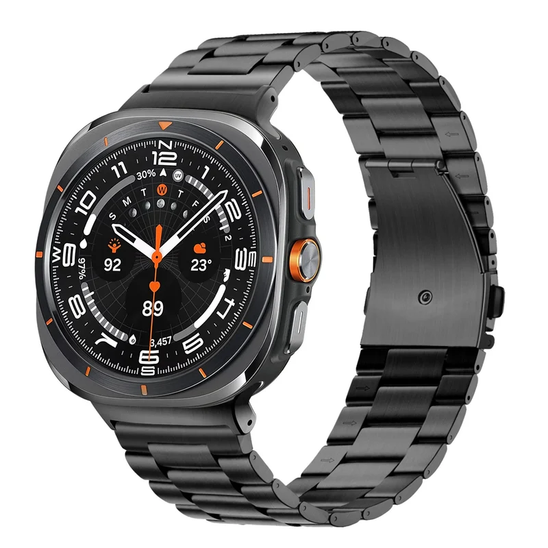 Bandz Samsung Galaxy Watch Ultra 2 Stahlarmband 'Classic' (Schwarz)