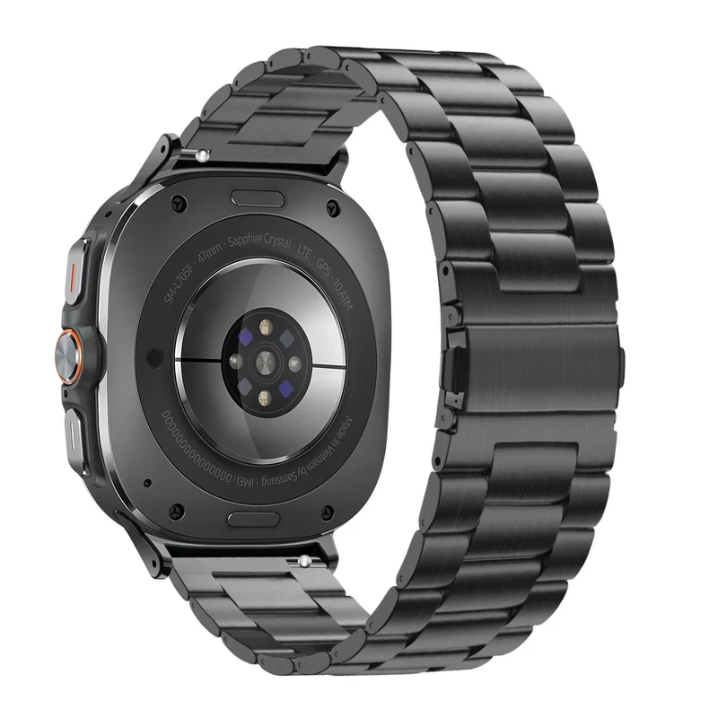 Bandz Samsung Galaxy Watch Ultra 2 Stahlarmband 'Classic' (Schwarz)