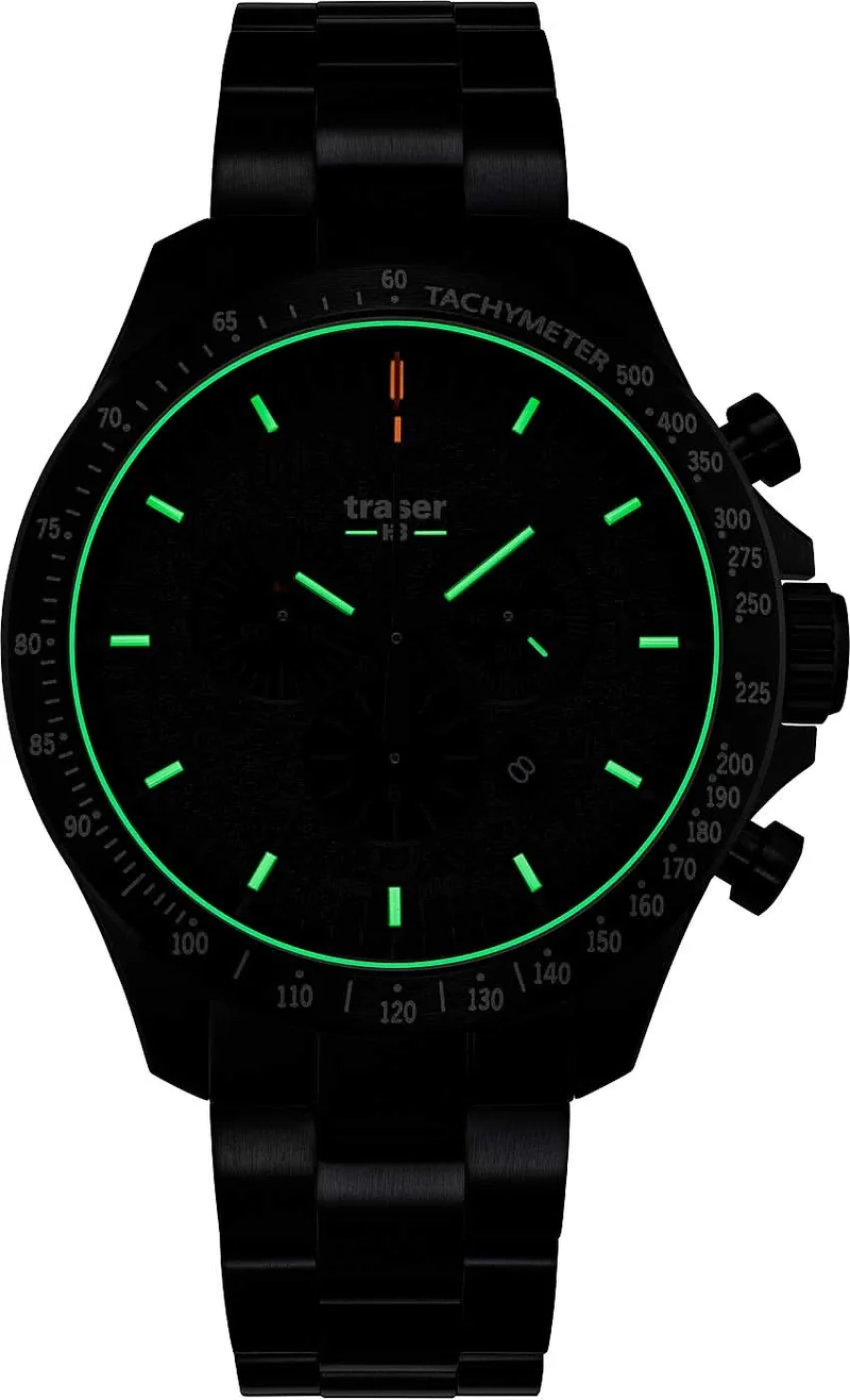 Traser P67 Officer Pro Chrono 109466 Herrenuhr • Trigalight H3-Tritium • Swiss Made
