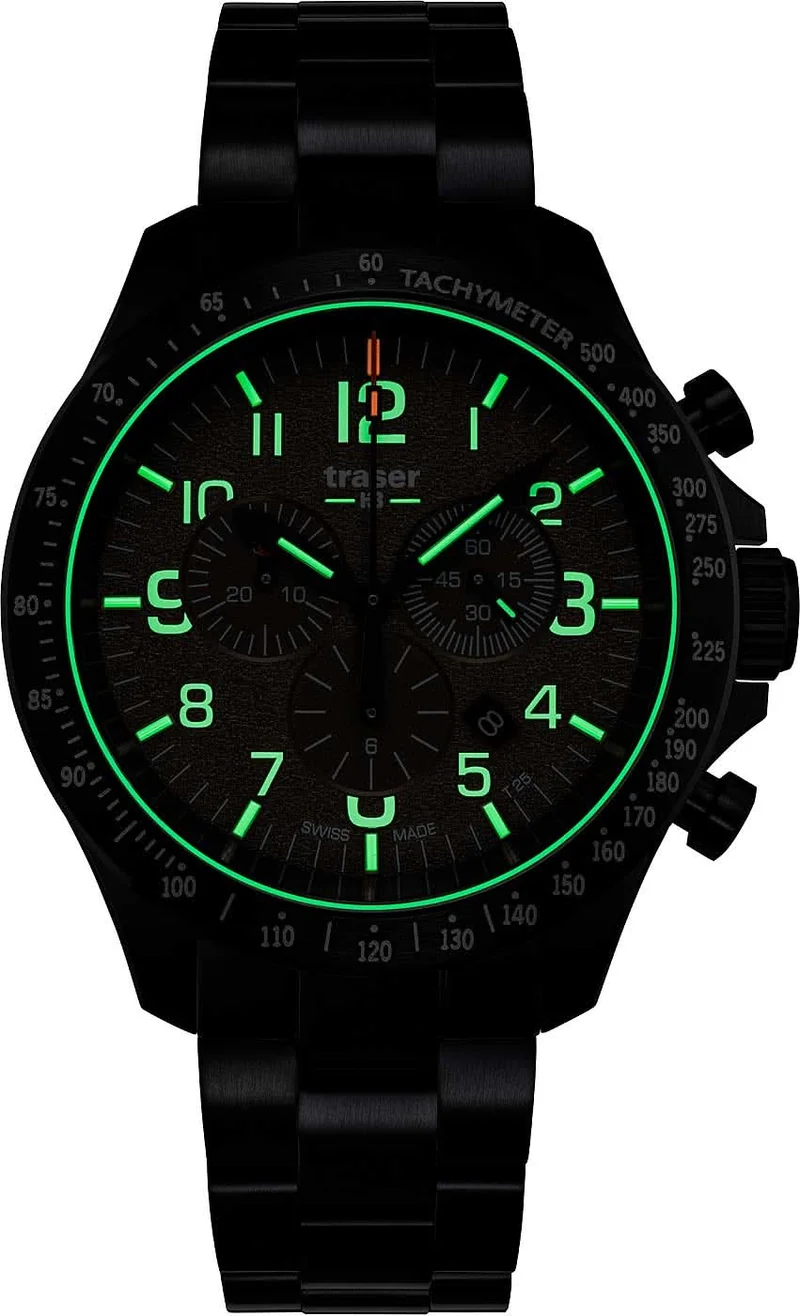 Traser P67 Officer Pro 109460 Herrenuhr • Trigalight Leuchttechnologie • Swiss Made