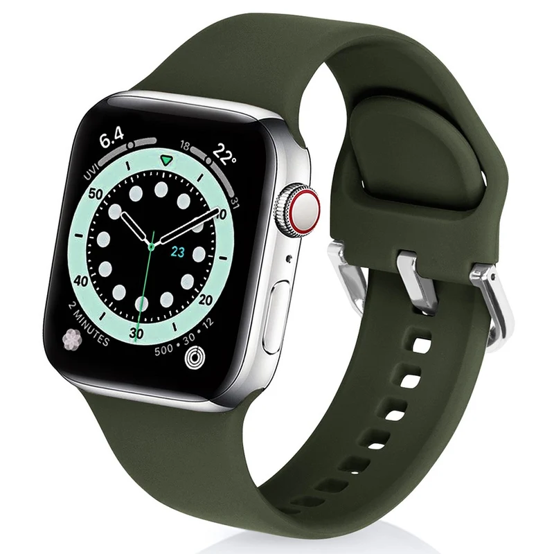 KALEBOL Apple Watch Series 41mm - 40mm - 38mm Universal Silicone Watch Strap