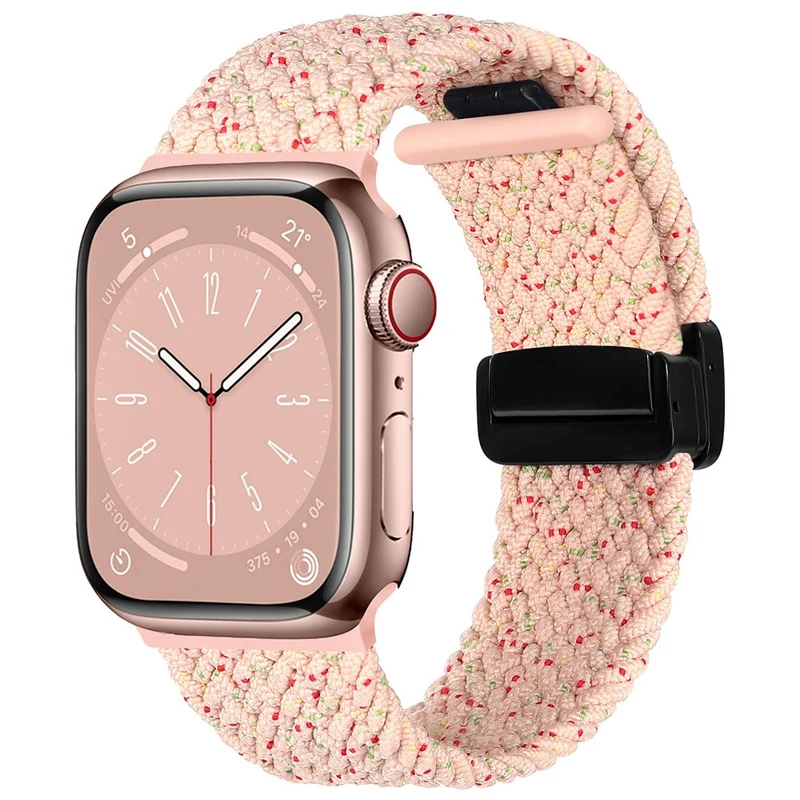 Apple Watch Series 41mm - 40mm - 38mm Universal Nylon Watch Band Magnetic Strap