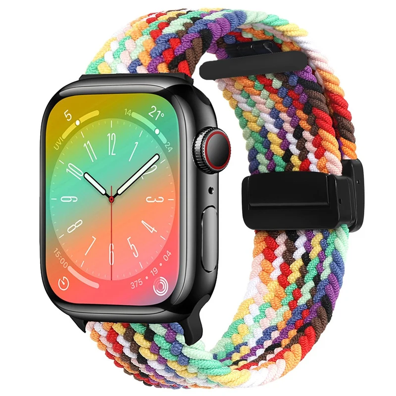 Apple Watch Series 41mm - 40mm - 38mm Universal Nylon Watch Band Magnetic Strap