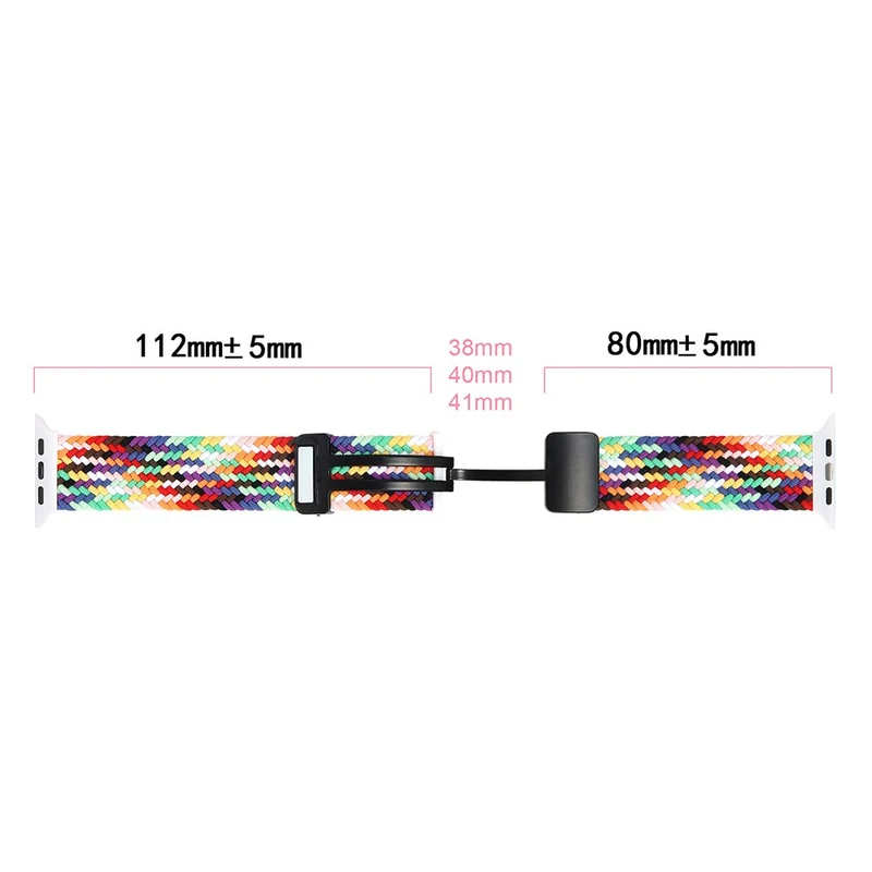 Apple Watch Series 41mm - 40mm - 38mm Universal Nylon Watch Band Magnetic Strap