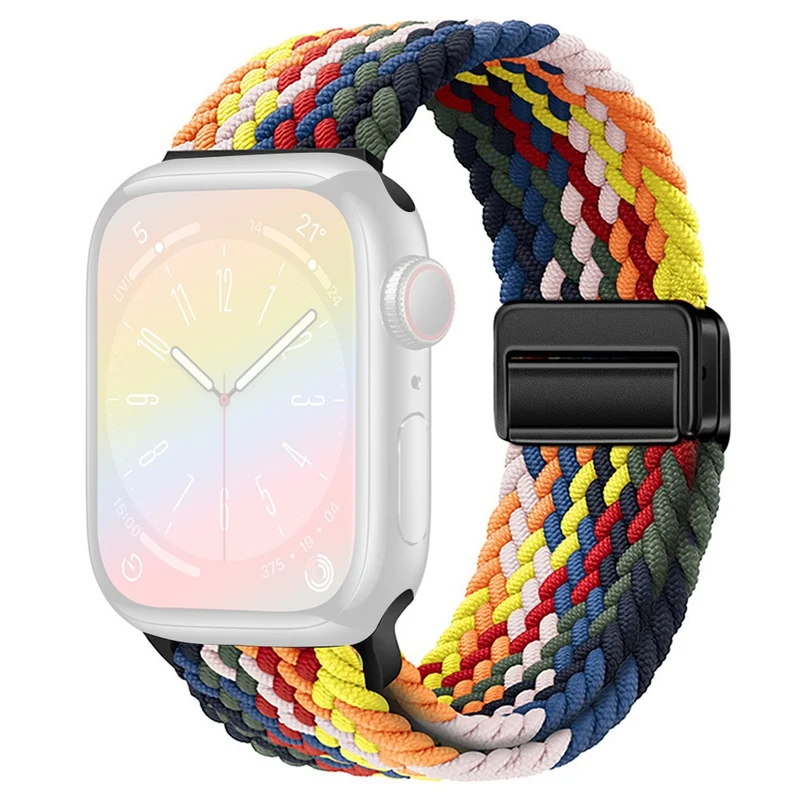 Apple Watch Series 41mm - 40mm - 38mm Universal Nylon Watch Band Magnetic Strap
