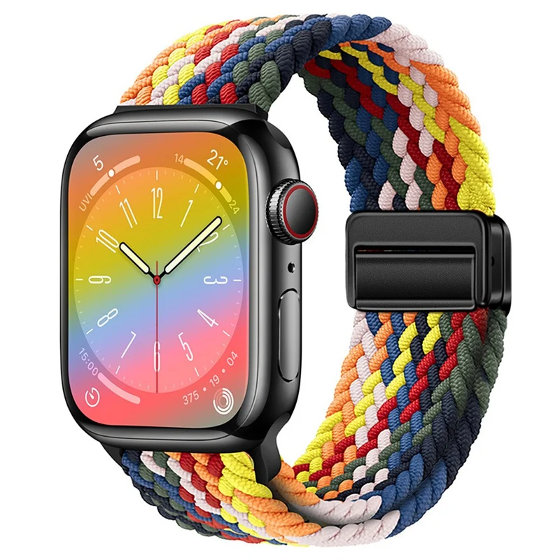 Apple Watch Series 41mm - 40mm - 38mm Universal Nylon Watch Band Magnetic Strap