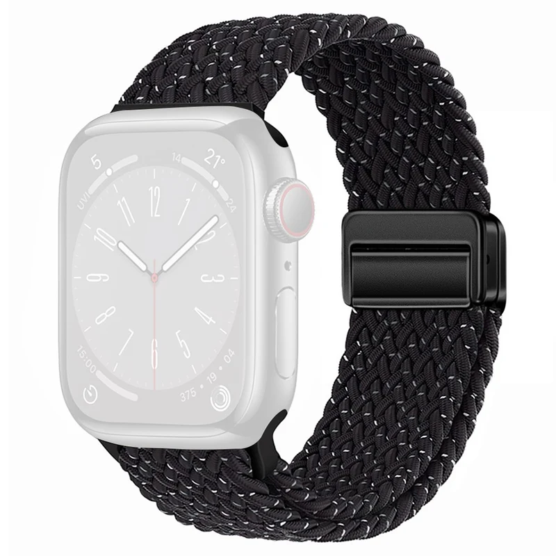 Apple Watch Series 41mm - 40mm - 38mm Universal Nylon Watch Band Magnetic Strap
