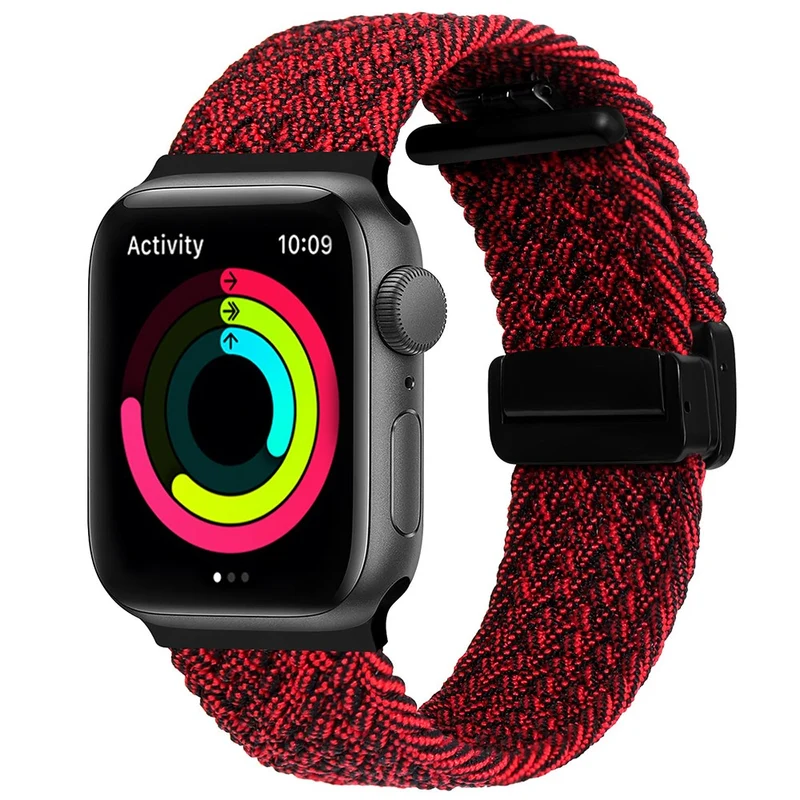 Apple Watch Series 41mm - 40mm - 38mm Universal Nylon Watch Band Magnetic Strap