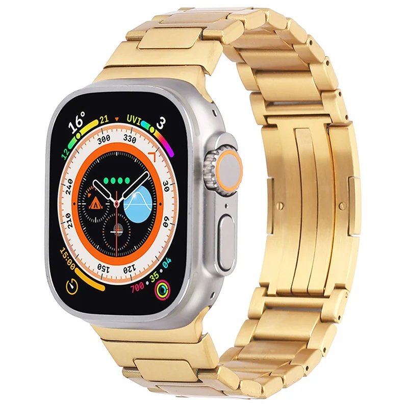Apple Watch Series 41mm - 40mm - 38mm Universal Stainless Steel Band Folding Buckle