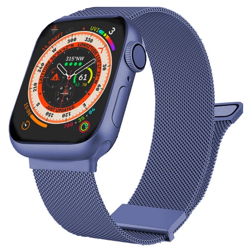 Apple Watch Series 41mm - 40mm - 38mm Universal Stainless Steel Watch Strap