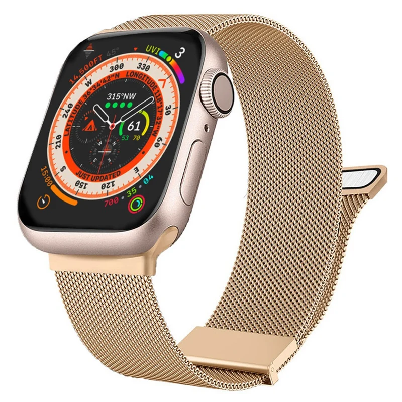 Apple Watch Series 41mm - 40mm - 38mm Universal Stainless Steel Watch Strap