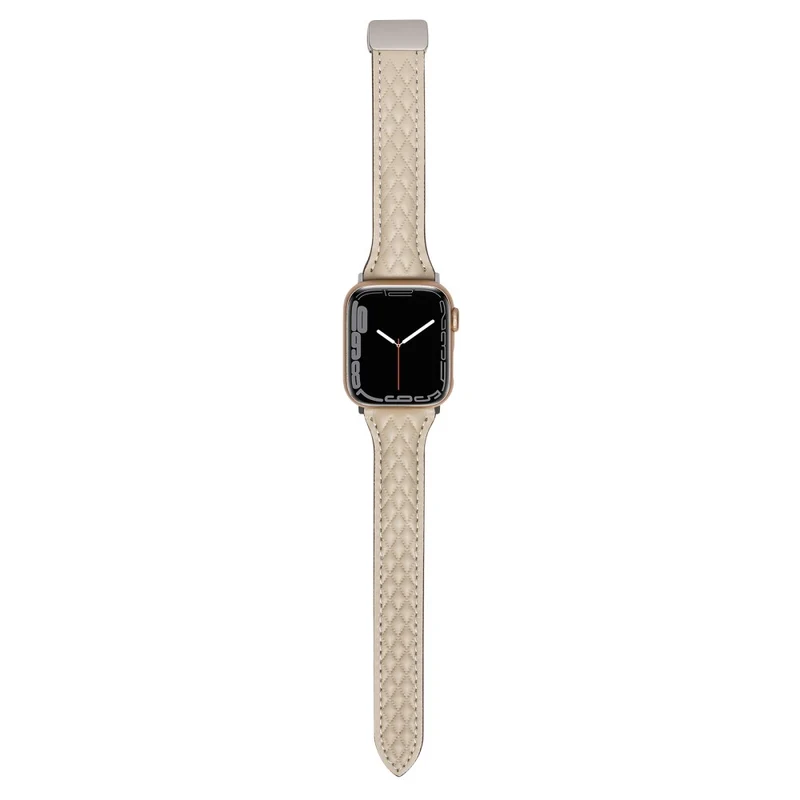 Watch Band Apple Watch Series 41mm - 40mm - 38mm Universal Genuine Cow Leather Strap - Army Green