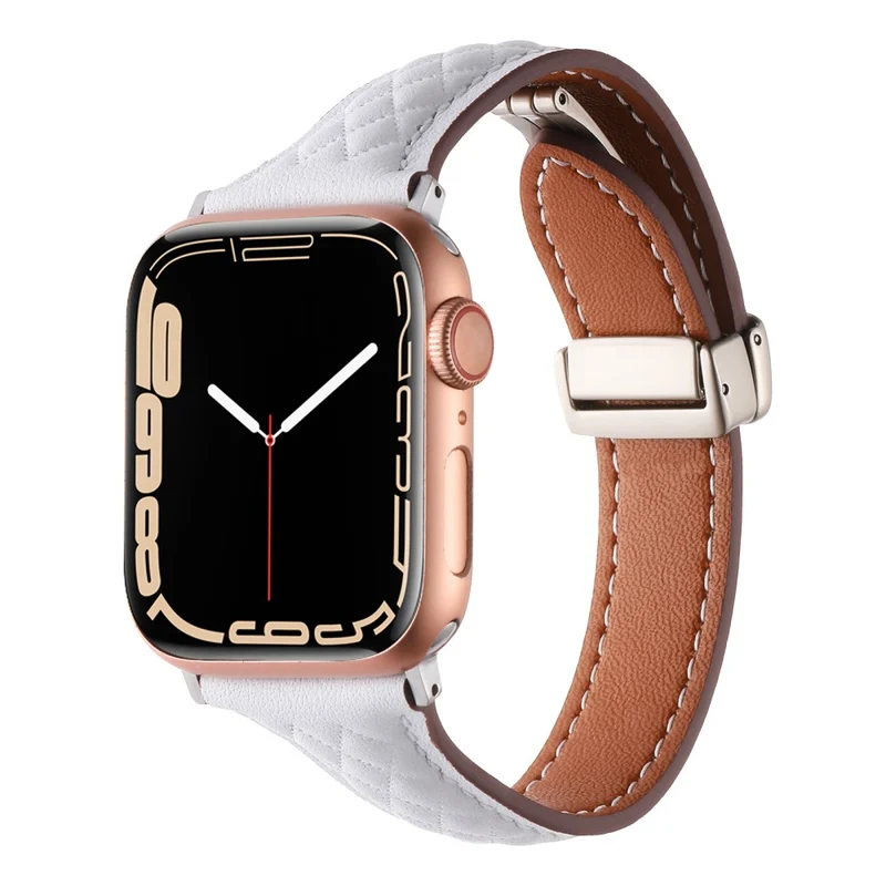 Watch Band Apple Watch Series 41mm - 40mm - 38mm Universal Genuine Cow Leather Strap - Army Green