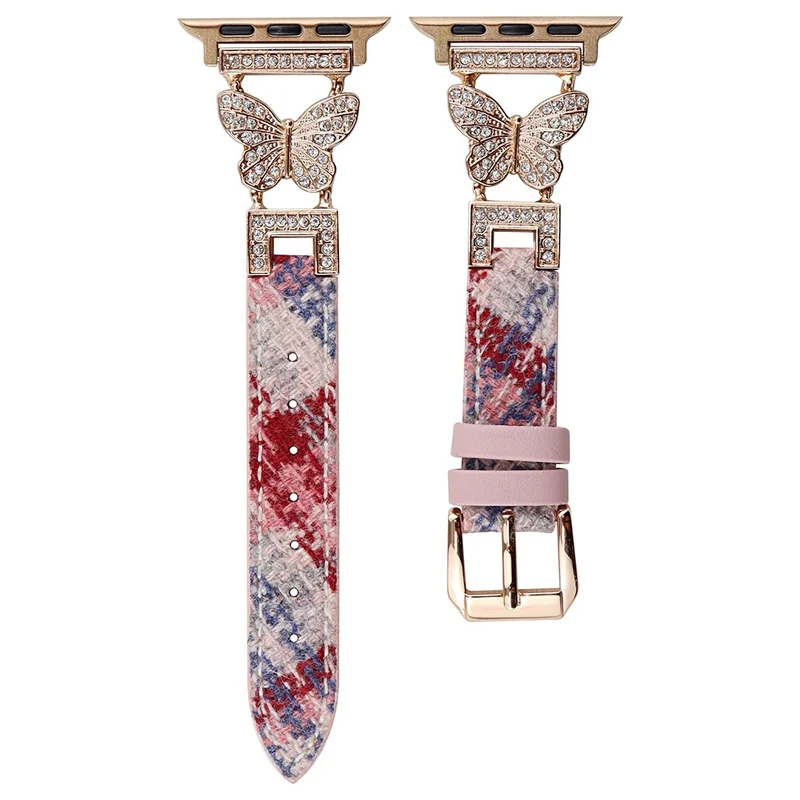 Apple Watch Series 41mm - 40mm - 38mm Universal Watch Band with Butterfly Connectors