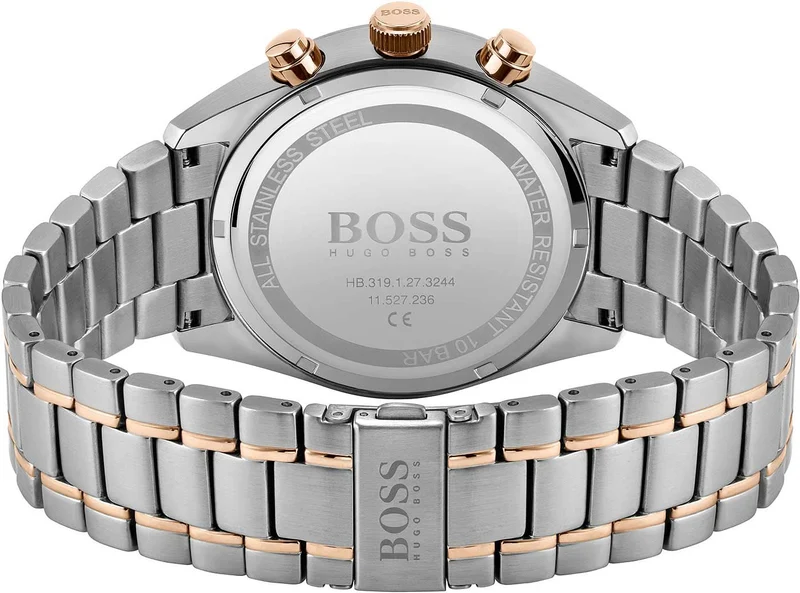 BOSS Volane 1513819 Herrenuhr • Sportlicher Chronograph • Markante Tachymeter-Lünette