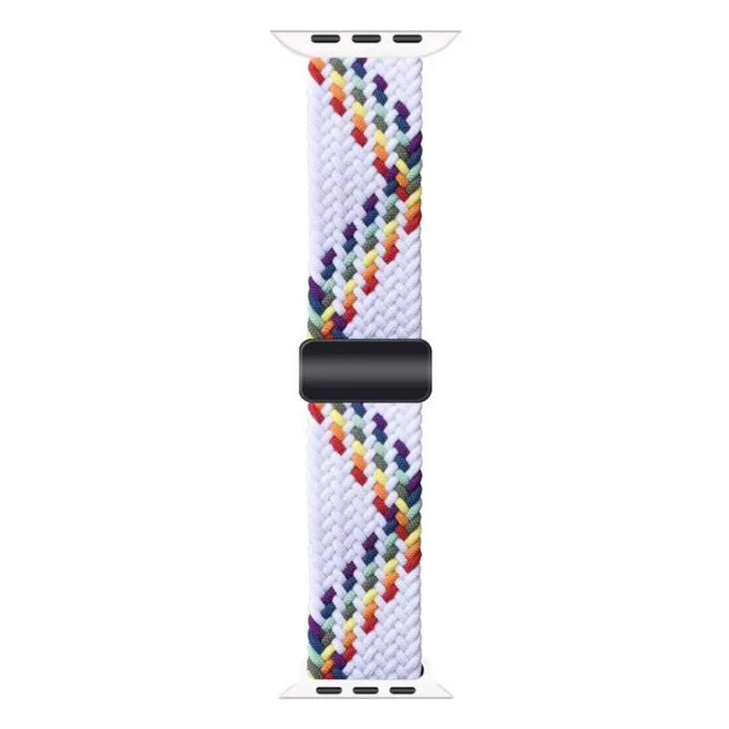 Apple Watch 49mm / 45mm / 44mm / 42mm Nylon Wristband Bracelet - Black+White
