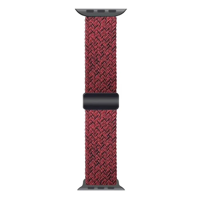 Apple Watch 49mm / 45mm / 44mm / 42mm Nylon Wristband Bracelet - Black+White